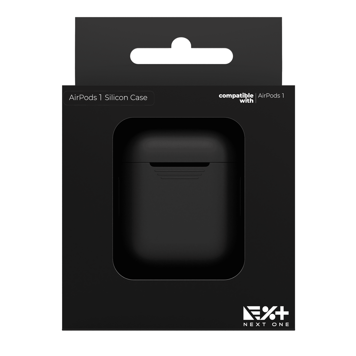 Husa de protectie NEXT ONE pentru AirPods (gen.1-2), Silicon, Negru - iSTYLE RO