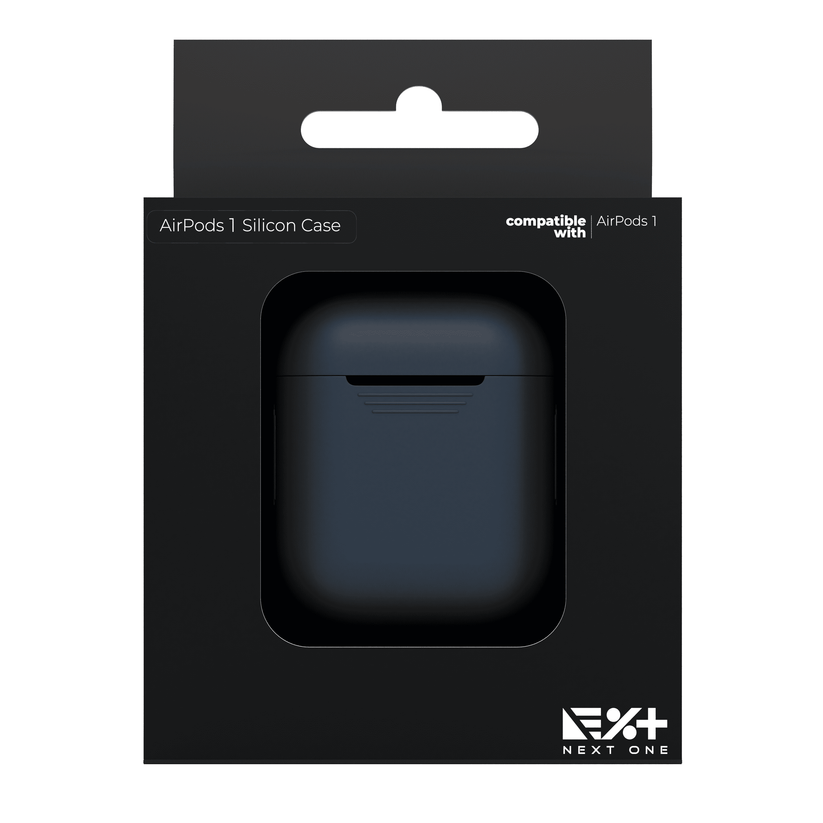 Husa de protectie NEXT ONE pentru AirPods (gen.1-2), Silicon, Albastru - iSTYLE RO