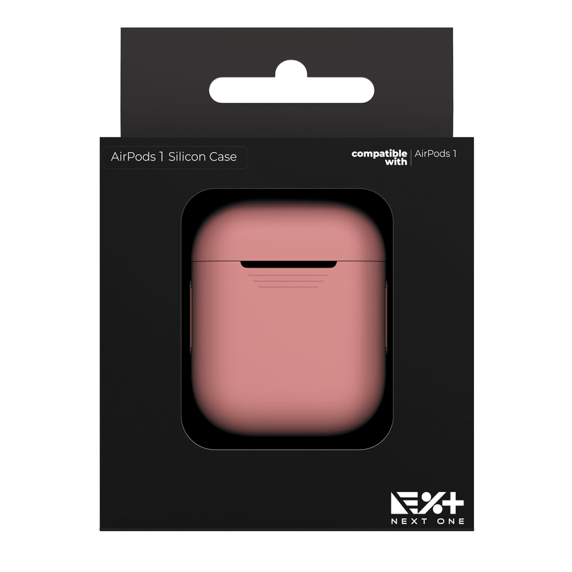Husa de protectie NEXT ONE pentru AirPods (gen.1-2), Silicon, Roz - iSTYLE RO