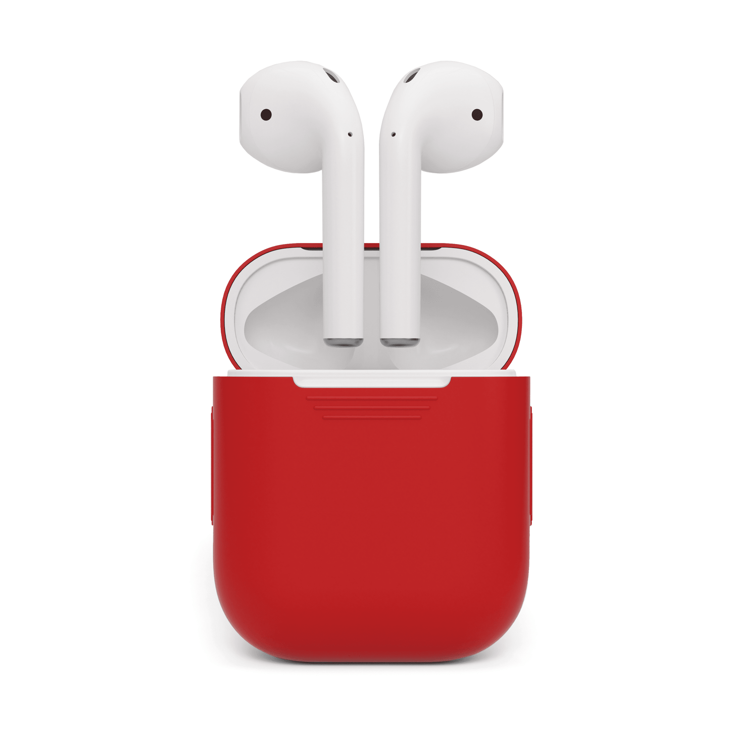 Husa de protectie NEXT ONE pentru AirPods (gen.1-2), Silicon, Rosu - iSTYLE RO
