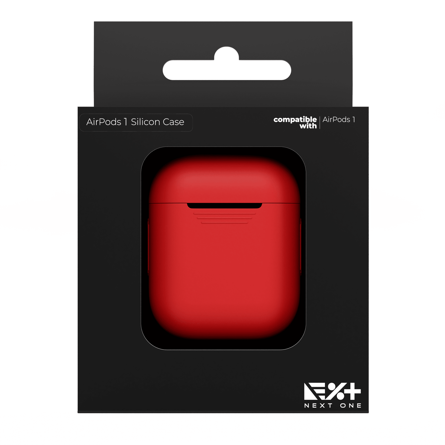 Husa de protectie NEXT ONE pentru AirPods (gen.1-2), Silicon, Rosu - iSTYLE RO