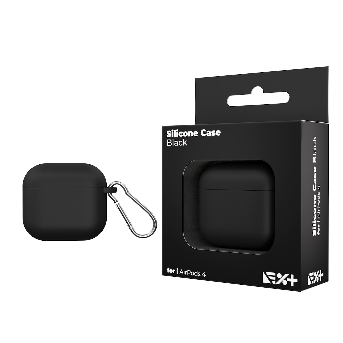 Husa de protectie NEXT ONE pentru AirPods 4, Silicon, Negru - iSTYLE RO
