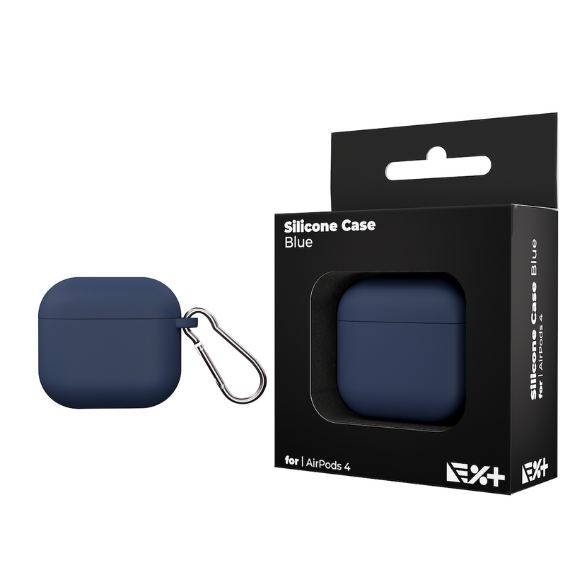 Husa de protectie NEXT ONE pentru AirPods 4, Silicon, Albastru - iSTYLE RO