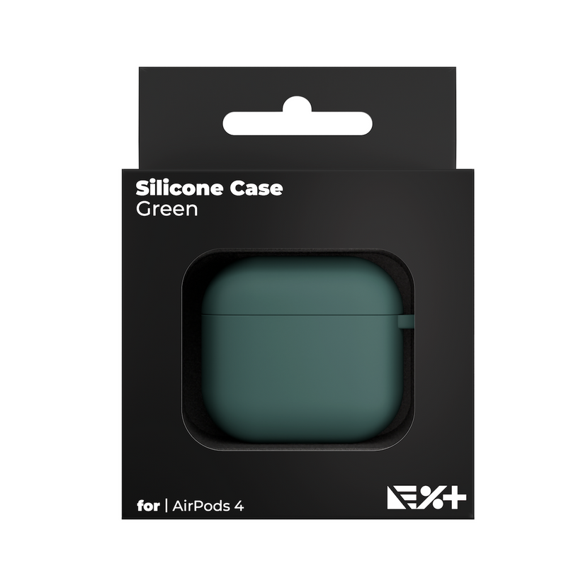 Husa de protectie NEXT ONE pentru AirPods 4, Silicon, Verde - iSTYLE RO