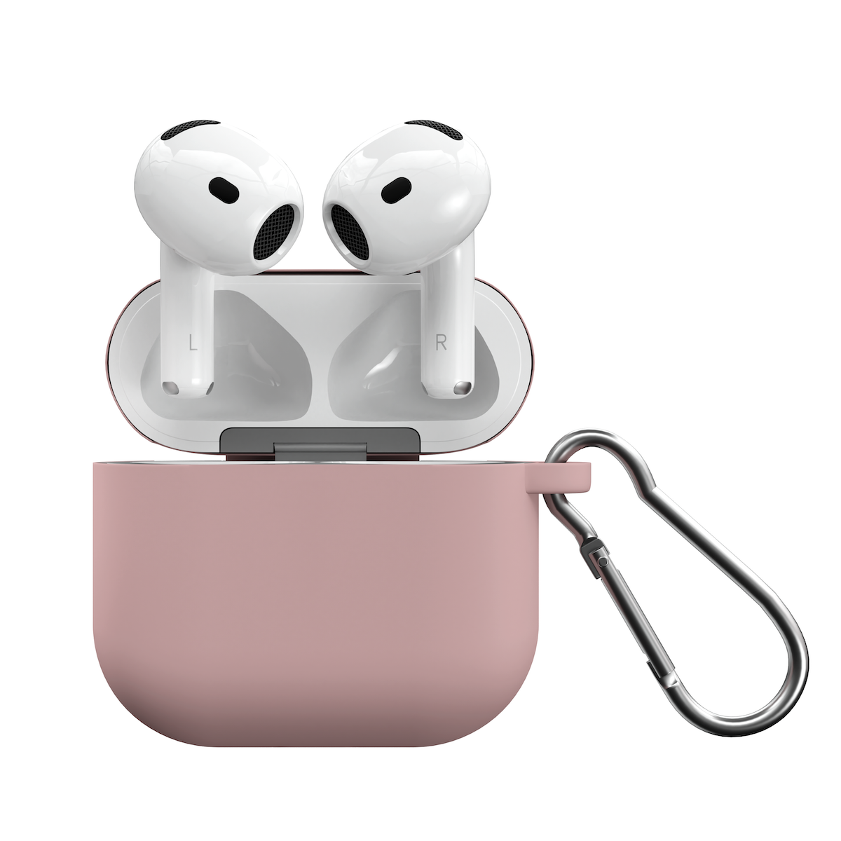 Husa de protectie NEXT ONE pentru AirPods 4, Silicon, Roz - iSTYLE RO