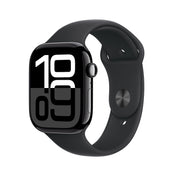 Resigilat: Apple Watch Series 10 GPS, 46mm Jet Black Aluminium Case, Black Sport Band - M/L - iSTYLE RO