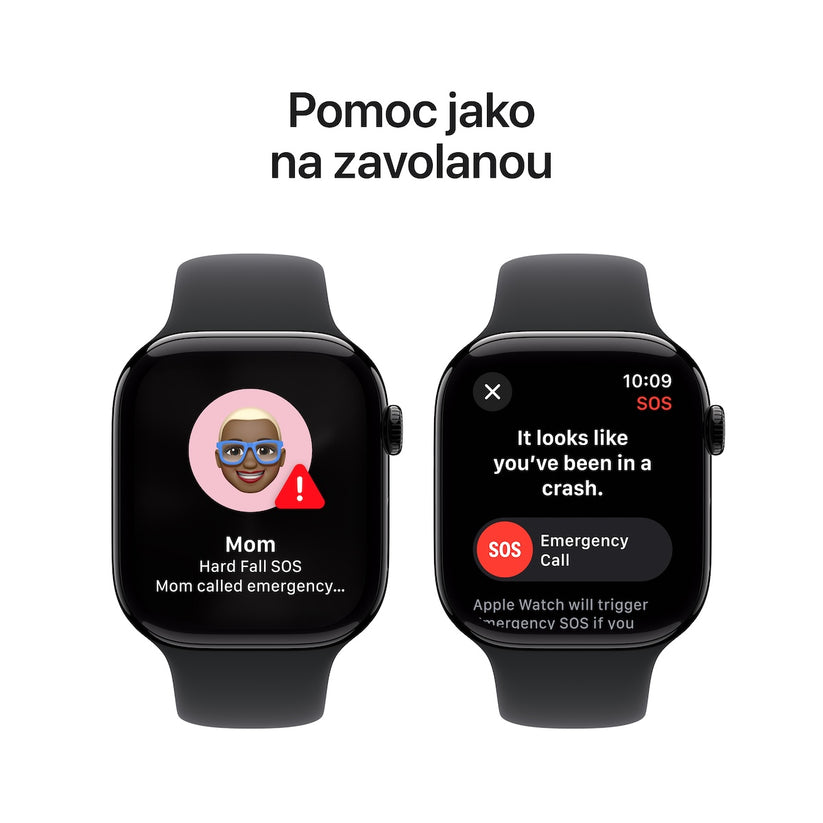 Resigilat: Apple Watch Series 10 GPS, 46mm Jet Black Aluminium Case, Black Sport Band - S/M - iSTYLE RO