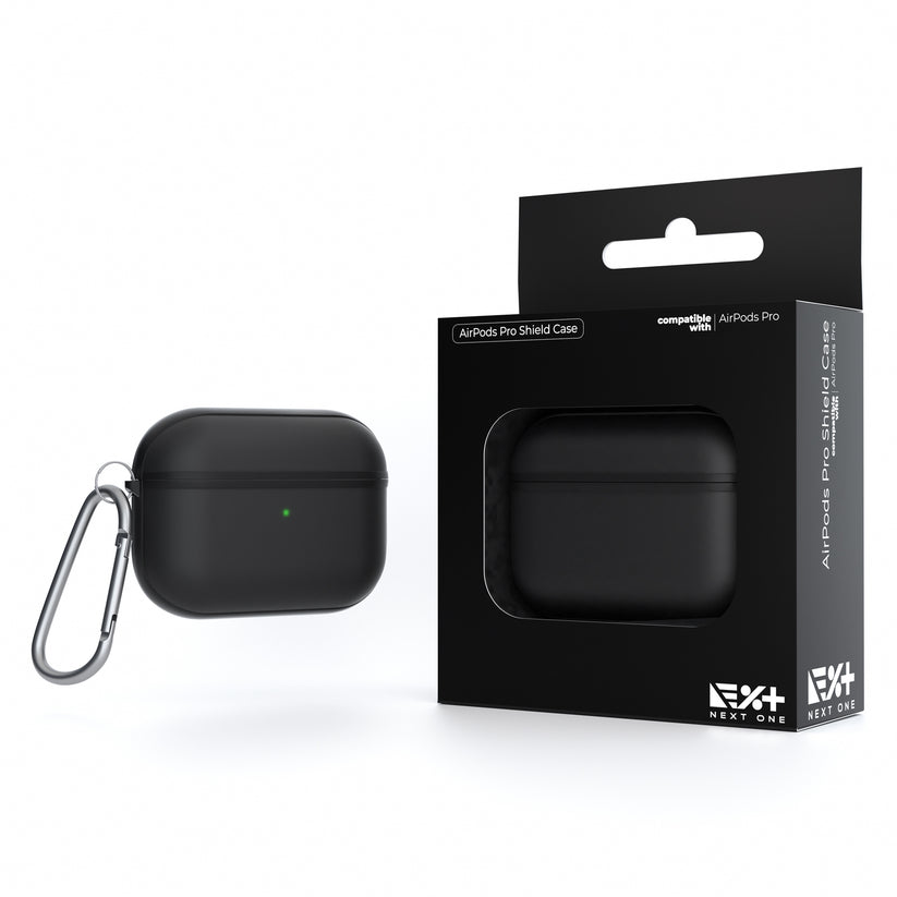 Husa de protectie NEXT ONE pentru AirPods Pro, TPU, Negru - iSTYLE RO