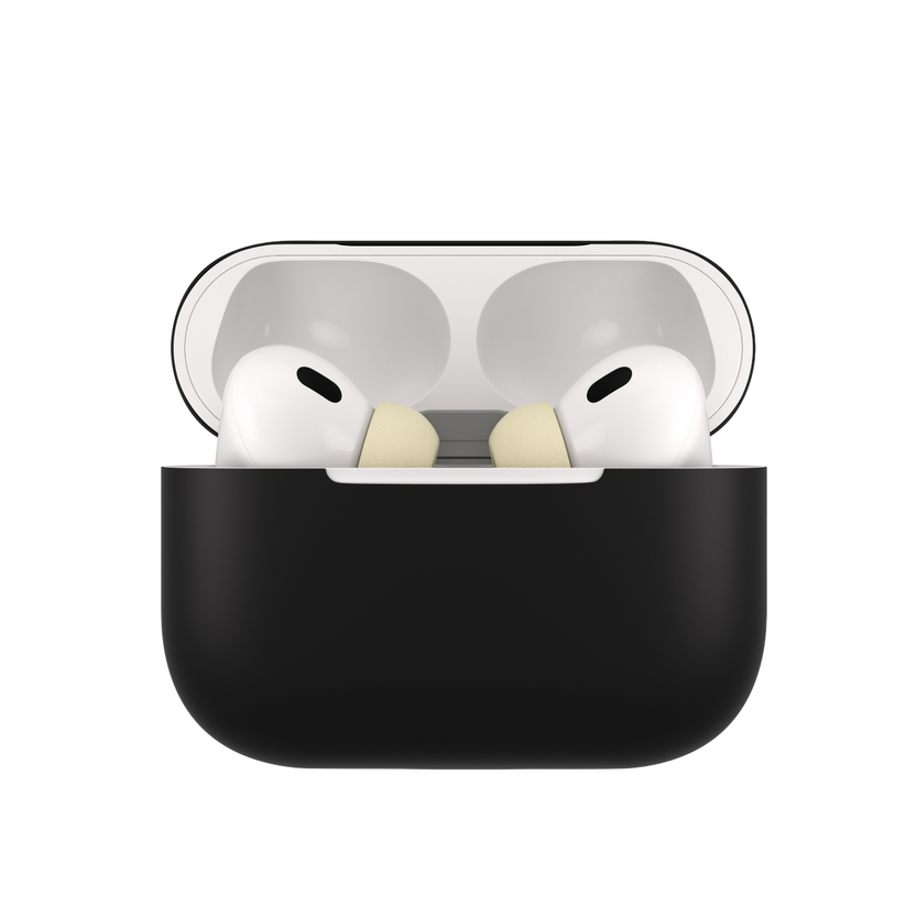 Husa de protectie NEXT ONE pentru AirPods Pro (gen.2), Silicon, Negru - iSTYLE RO