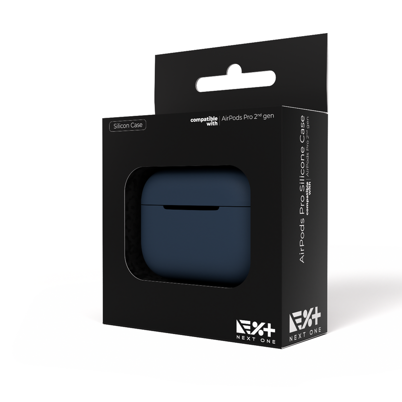 Husa de protectie NEXT ONE pentru AirPods Pro (gen.2), Silicon, Albastru - iSTYLE RO