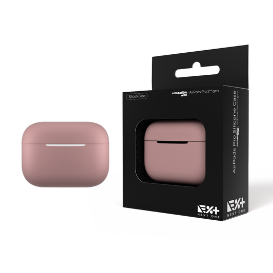 Husa de protectie NEXT ONE pentru AirPods Pro (gen.2), Silicon, Roz - iSTYLE RO