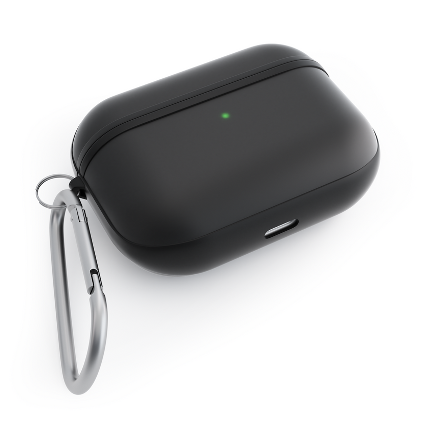 Husa de protectie NEXT ONE pentru AirPods Pro (gen. 2), TPU, Negru - iSTYLE RO