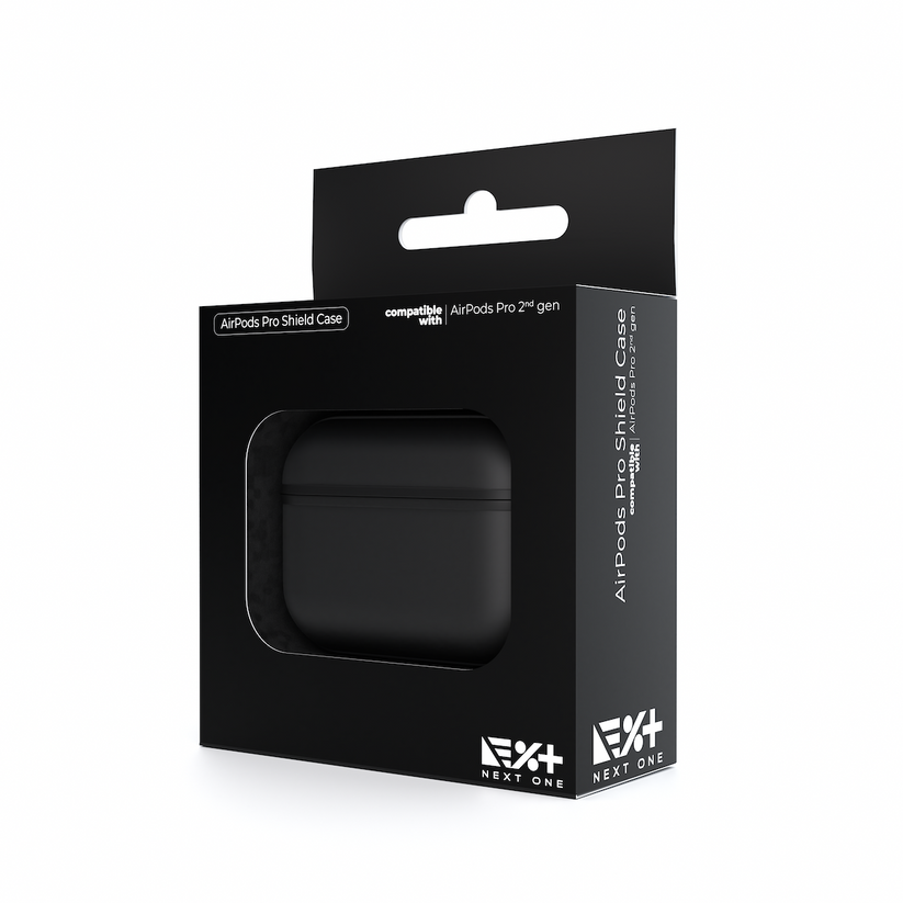 Husa de protectie NEXT ONE pentru AirPods Pro (gen. 2), TPU, Negru - iSTYLE RO