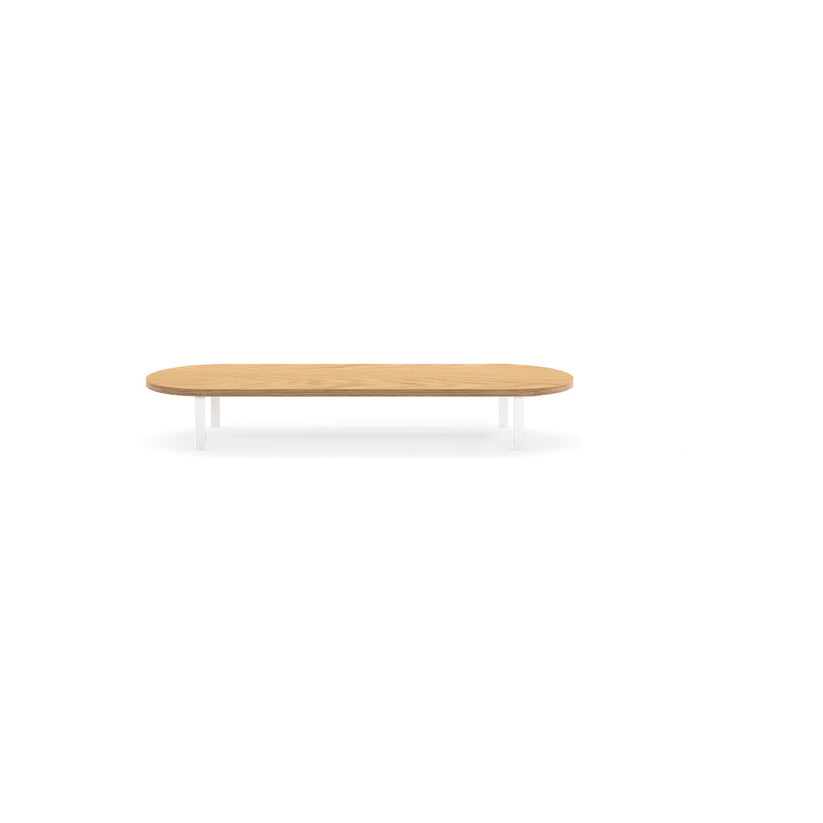 Stand Woodcessories pentru monitor Oak/White - iSTYLE RO
