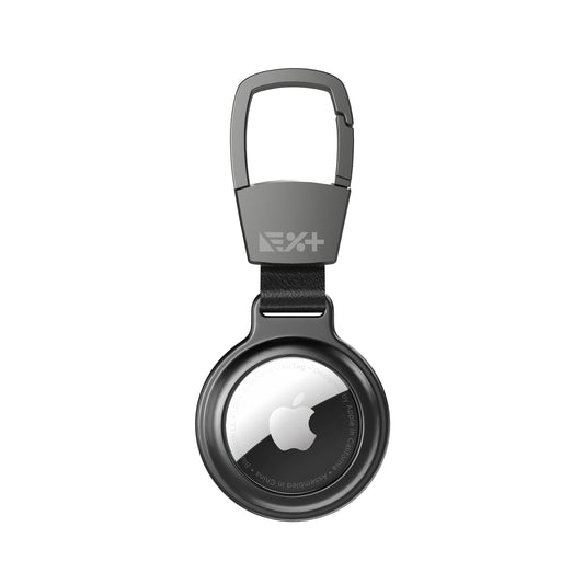 Breloc NEXT ONE pentru AirTag Magnetic Aluminium, Negru - iSTYLE RO