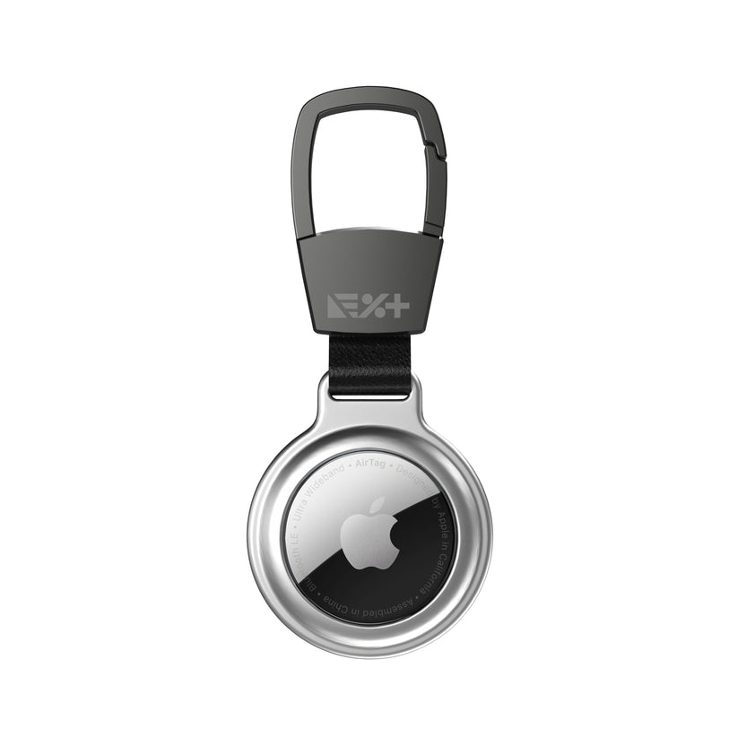 Breloc NEXT ONE pentru AirTag Magnetic Aluminium, Argintiu - iSTYLE RO