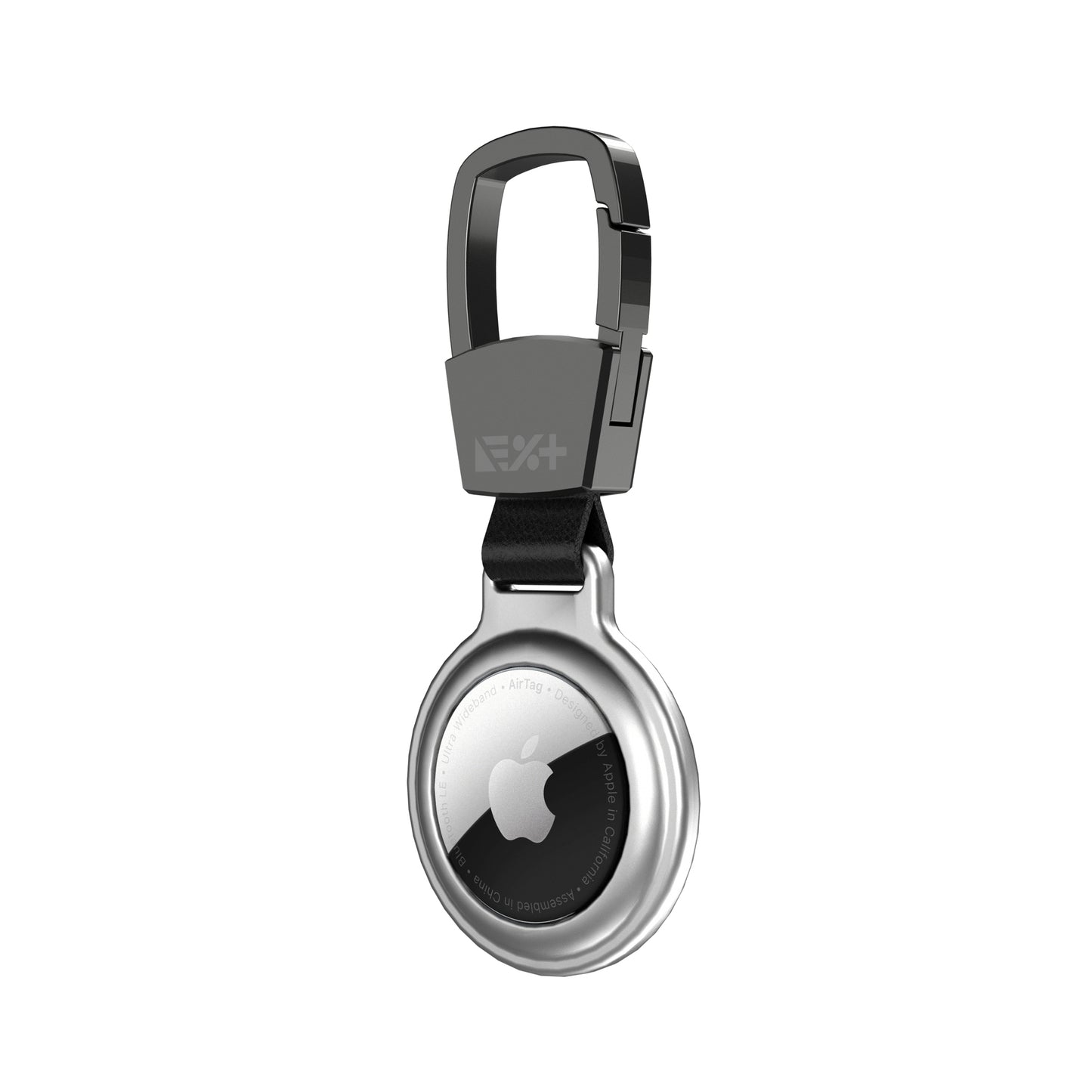 Breloc NEXT ONE pentru AirTag Magnetic Aluminium, Argintiu - iSTYLE RO