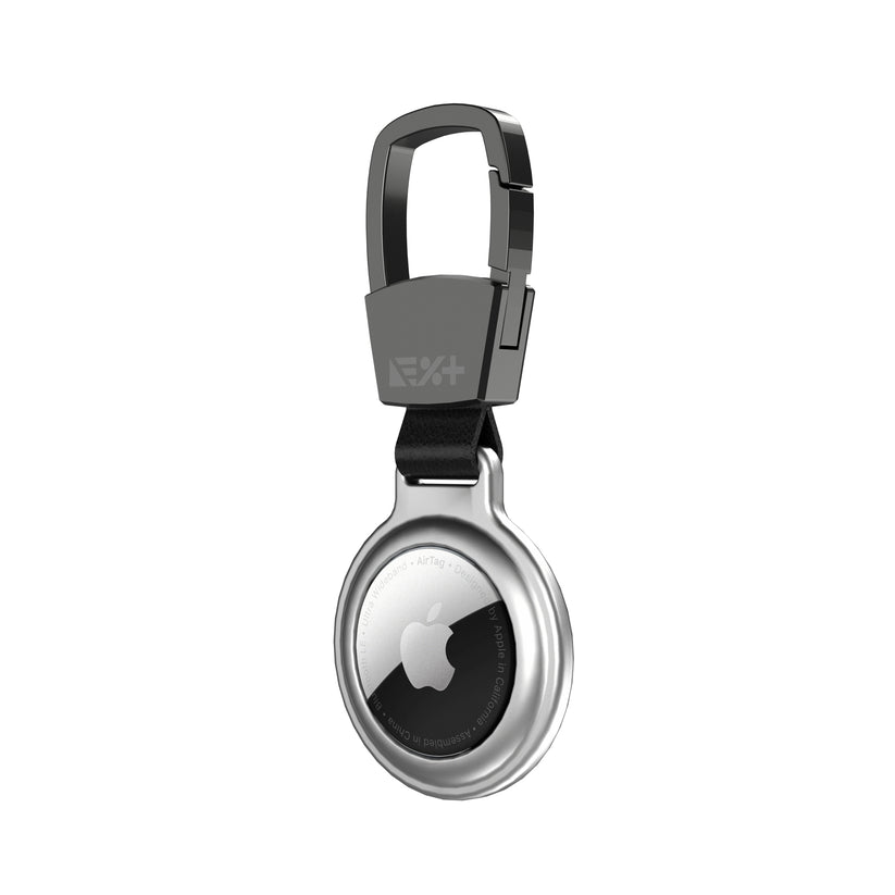 Breloc NEXT ONE pentru AirTag Magnetic Aluminium, Argintiu - iSTYLE RO