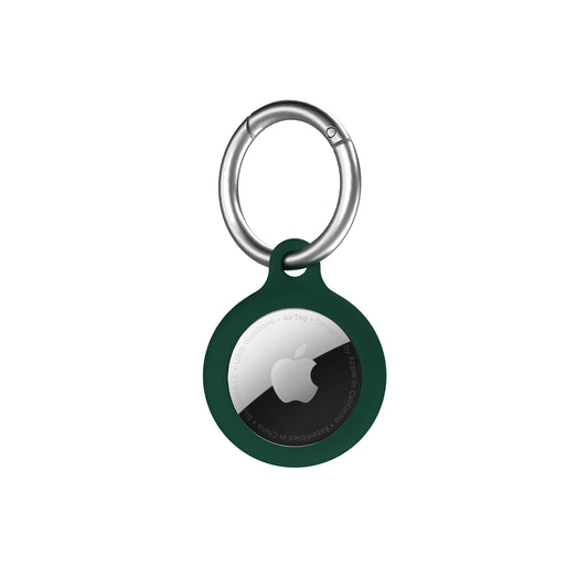Breloc NEXT ONE pentru AirTag Silicon, Verde inchis - iSTYLE RO