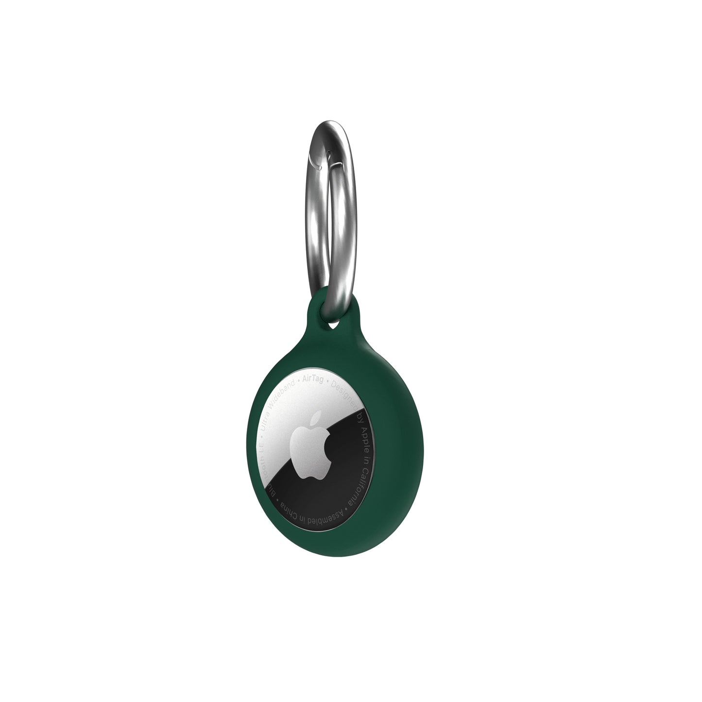 Breloc NEXT ONE pentru AirTag Silicon, Verde inchis - iSTYLE RO