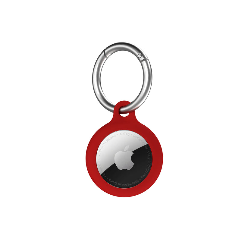 Breloc NEXT ONE pentru AirTag Silicon, Rosu - iSTYLE RO