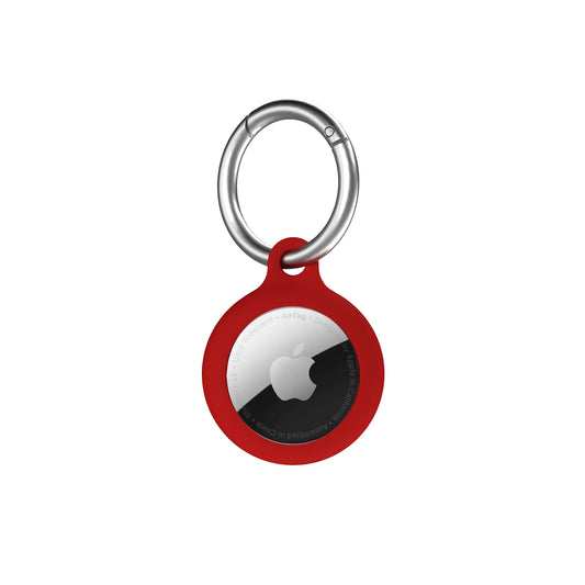 Breloc NEXT ONE pentru AirTag Silicon, Rosu - iSTYLE RO