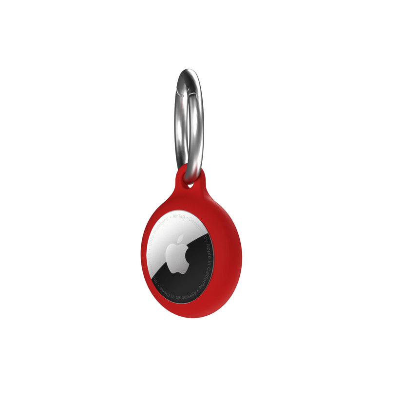 Breloc NEXT ONE pentru AirTag Silicon, Rosu - iSTYLE RO