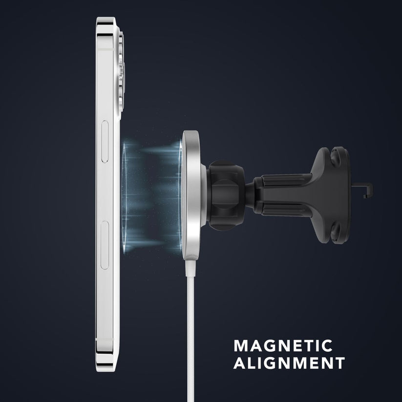 Incarcator auto Vonmählen Aura MagSafe, Alb - iSTYLE RO