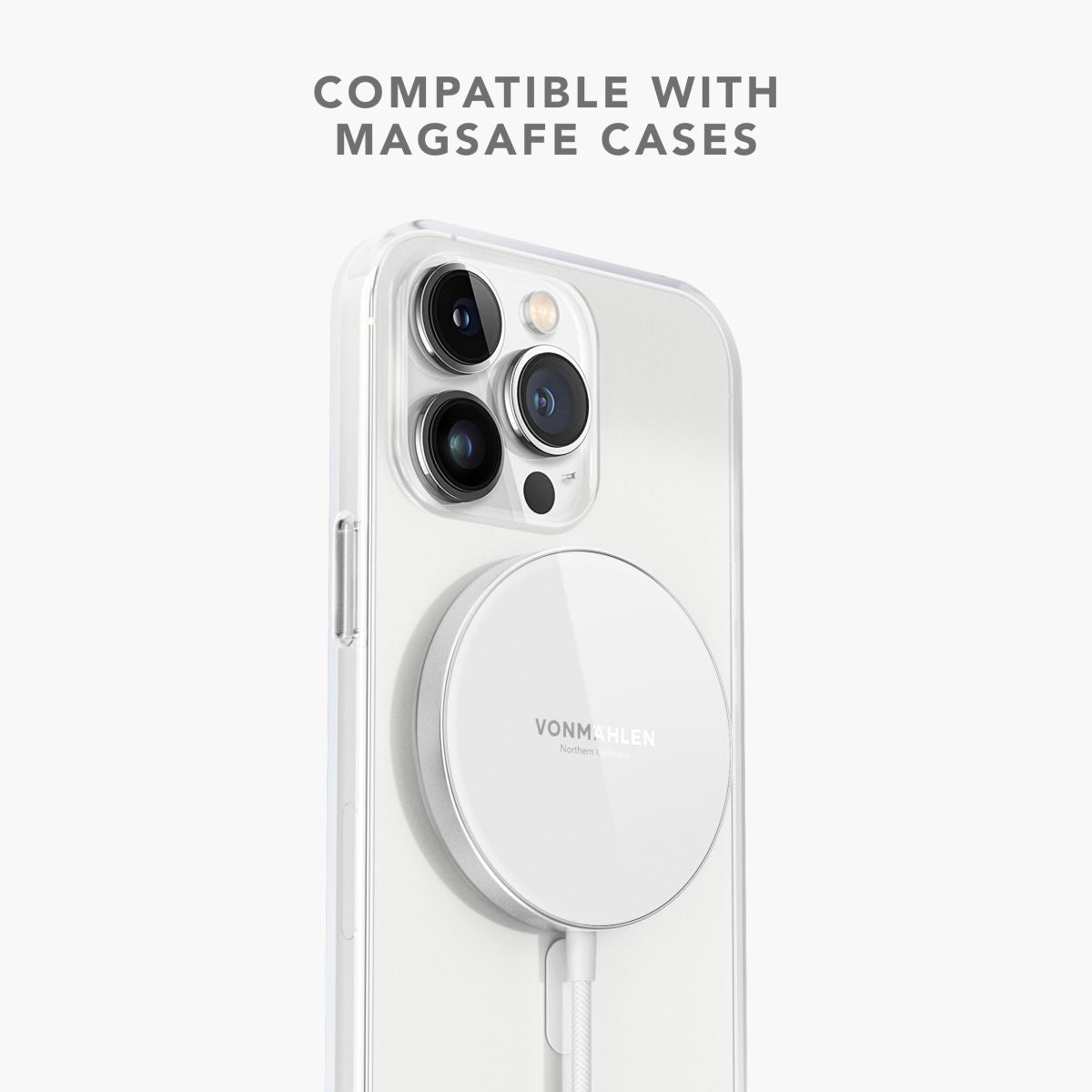 Incarcator Vonmählen Aura Mini MagSafe, Alb - iSTYLE RO