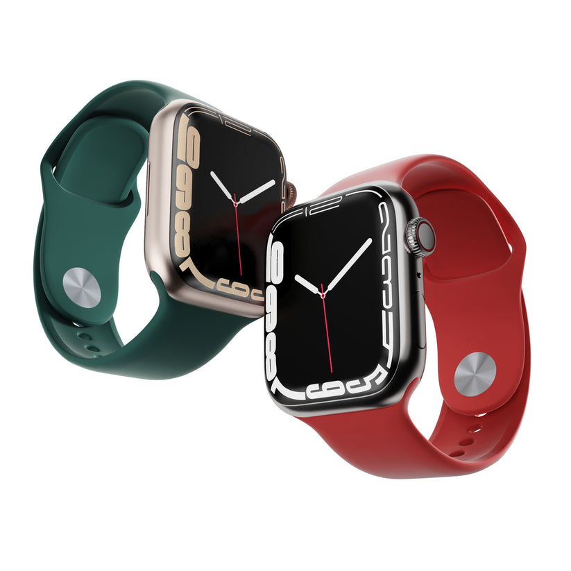 Curea NEXT ONE pentru Apple Watch 38/40mm, Silicon, Rosu - iSTYLE RO