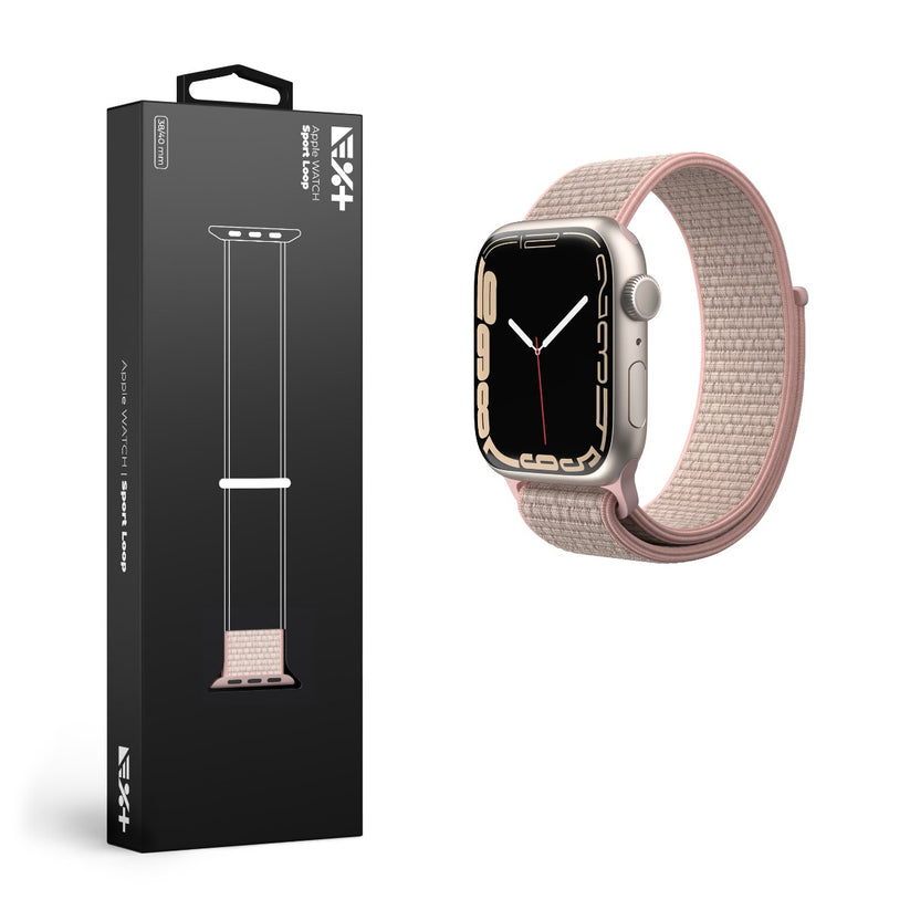 Curea NEXT ONE pentru Apple Watch 42/44mm Sport Loop, Roz Prafuit - iSTYLE RO