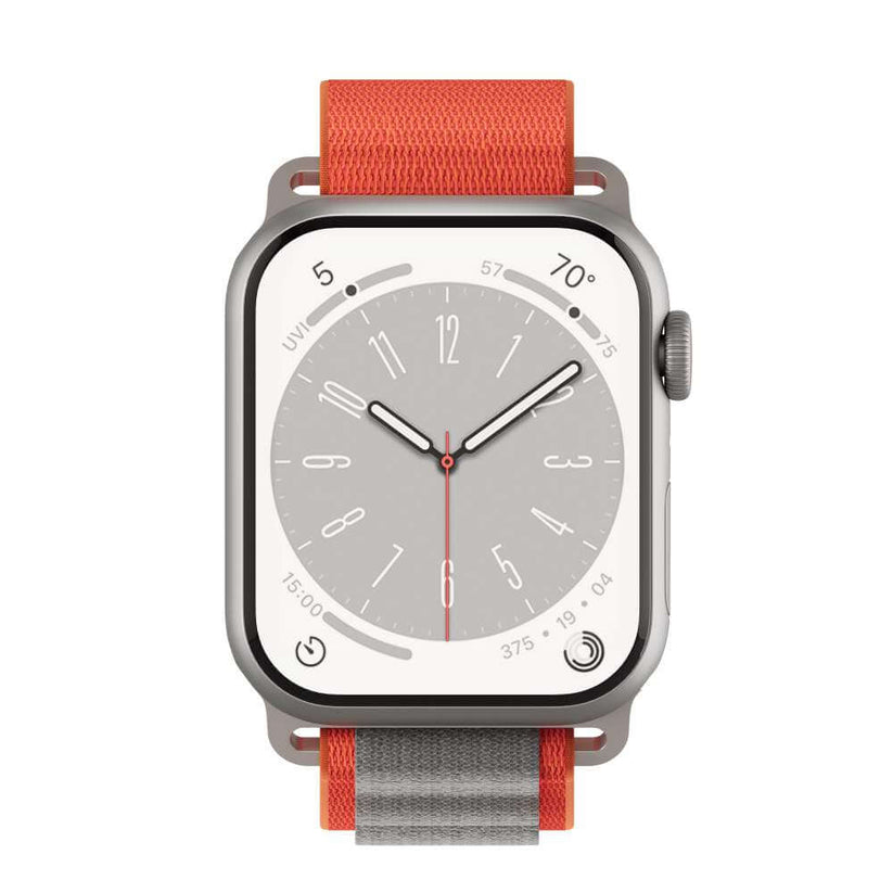 Curea NEXT ONE Adventure Loop pentru Apple Watch 41mm, Orange/Gray - iSTYLE RO