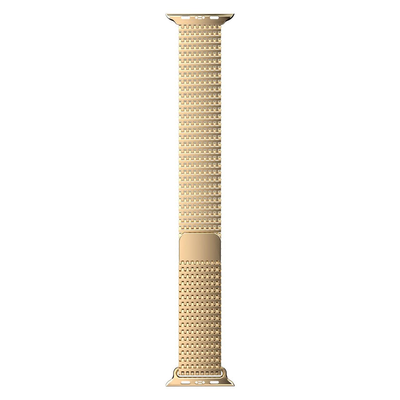 Curea metalica MESH NEXT ONE pentru Apple Watch 41/40/38 mm, Auriu - iSTYLE RO