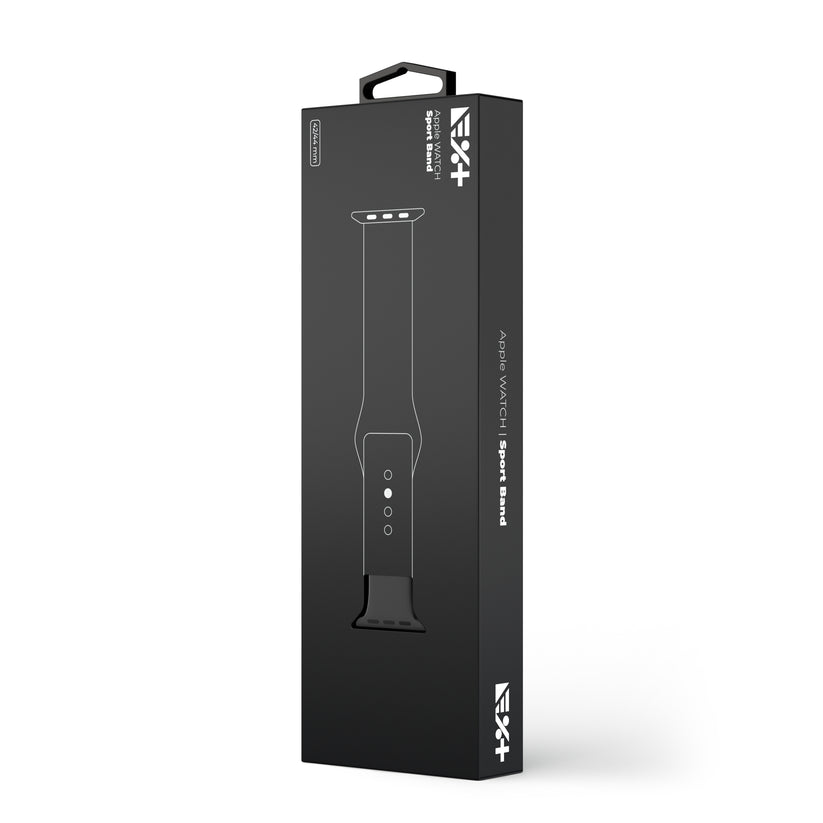 Curea NEXT ONE pentru Apple Watch 42/44mm, Silicon, Negru - iSTYLE RO