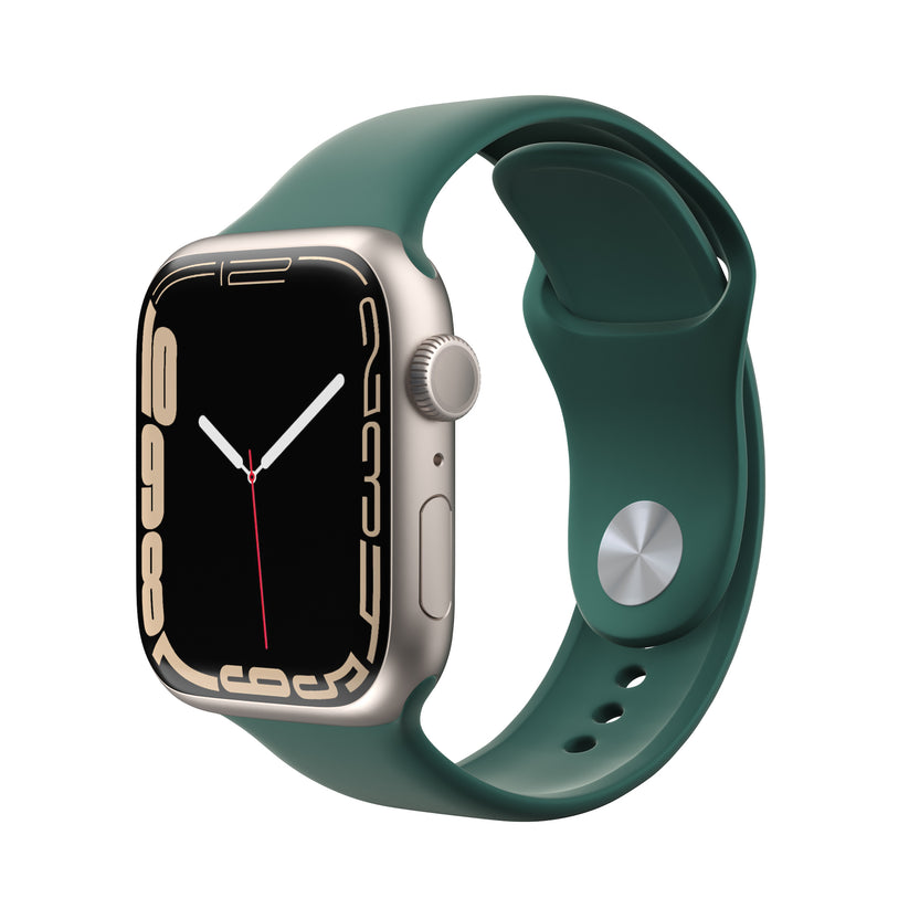 Curea NEXT ONE pentru Apple Watch 42/44mm, Silicon, Verde - iSTYLE RO
