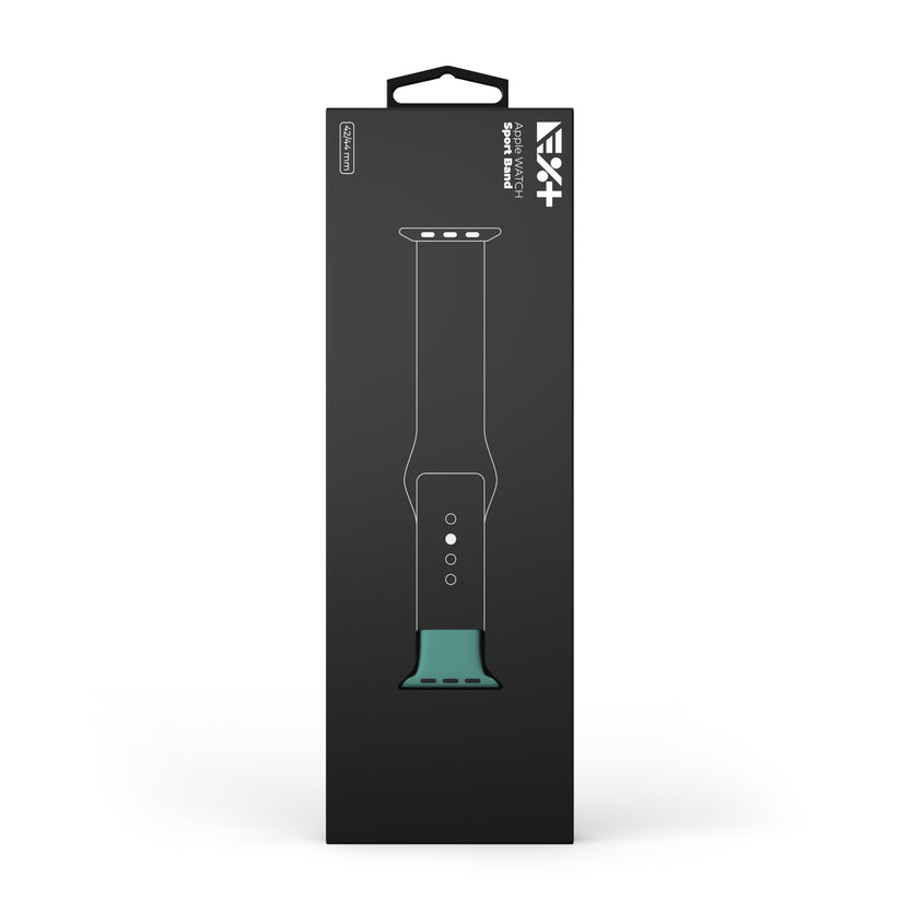 Curea NEXT ONE pentru Apple Watch 42/44mm, Silicon, Verde - iSTYLE RO
