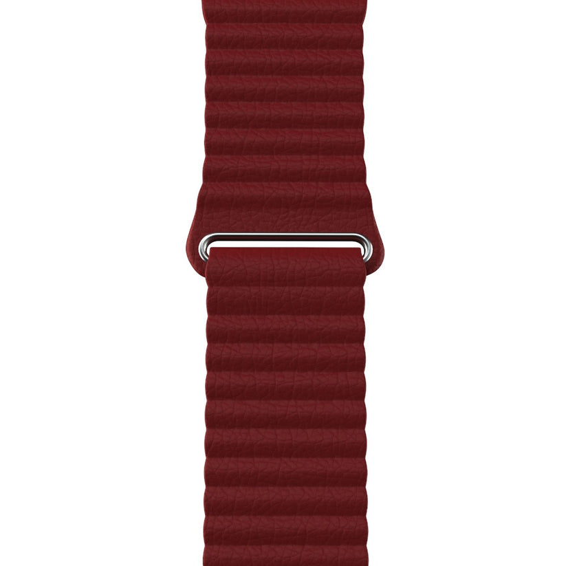 Curea NEXT ONE Leather Loop pentru Apple Watch 42-44mm, Claret - iSTYLE RO
