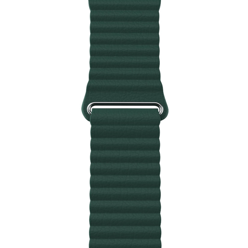 Curea NEXT ONE Leather Loop pentru Apple Watch 42-44mm, Leaf Green - iSTYLE RO
