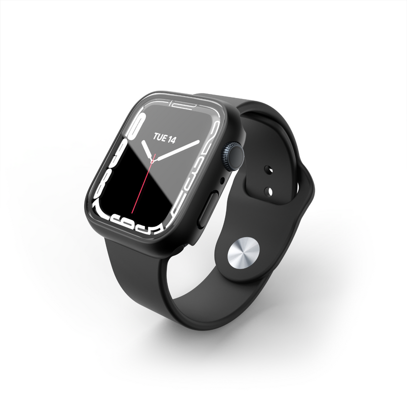 Husa de protectie NEXT ONE pentru Apple Watch 45mm, Negru - iSTYLE RO