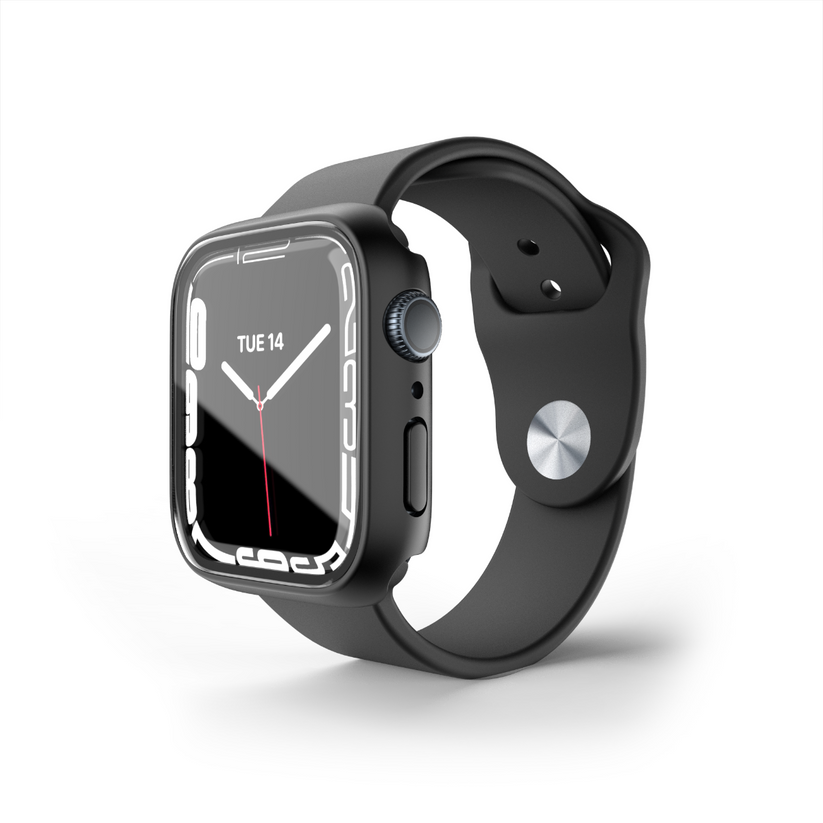 Husa de protectie NEXT ONE pentru Apple Watch 45mm, Negru - iSTYLE RO