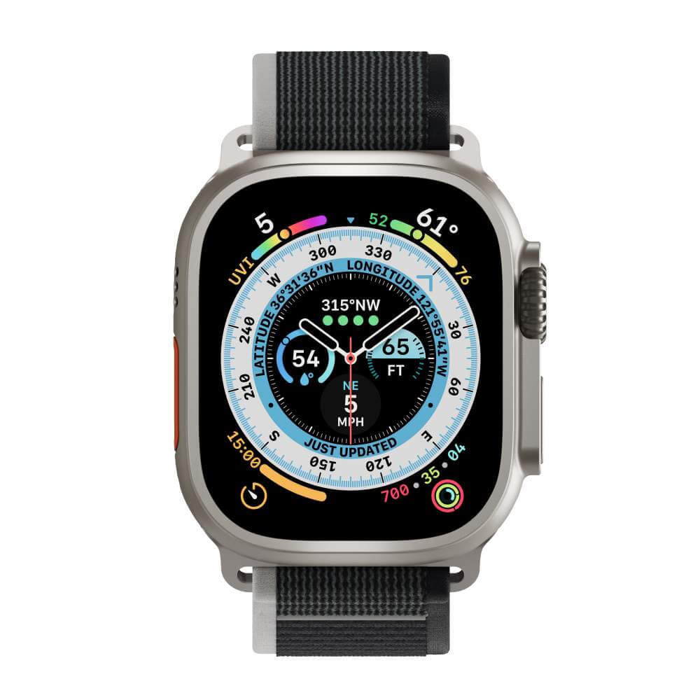 Curea NEXT ONE Athletic Loop pentru Apple Watch 45/49mm, Negru - iSTYLE RO