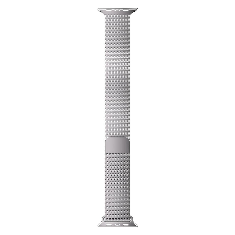 Curea metalica MESH NEXT ONE pentru Apple Watch 44/45/49 mm, Argintiu - iSTYLE RO