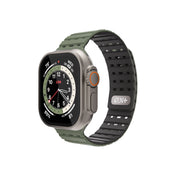 Curea NEXT ONE pentru Apple Watch 46/49 mm, Silicon, Verde - iSTYLE RO