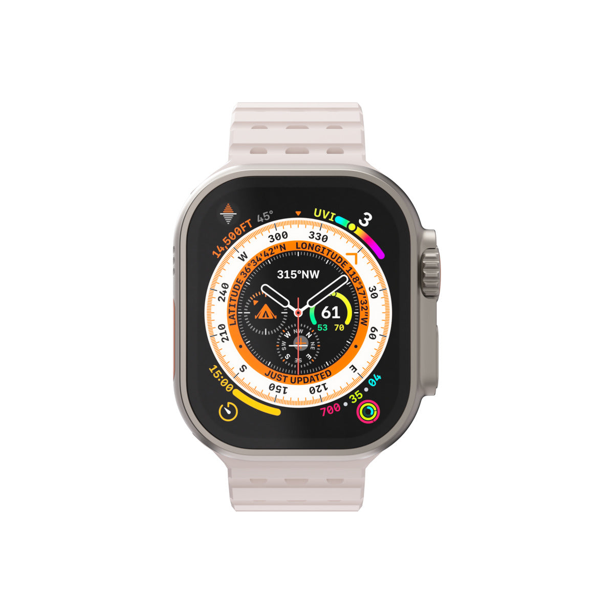 Curea NEXT ONE pentru Apple Watch 46/49 mm, Silicon, Roz - iSTYLE RO
