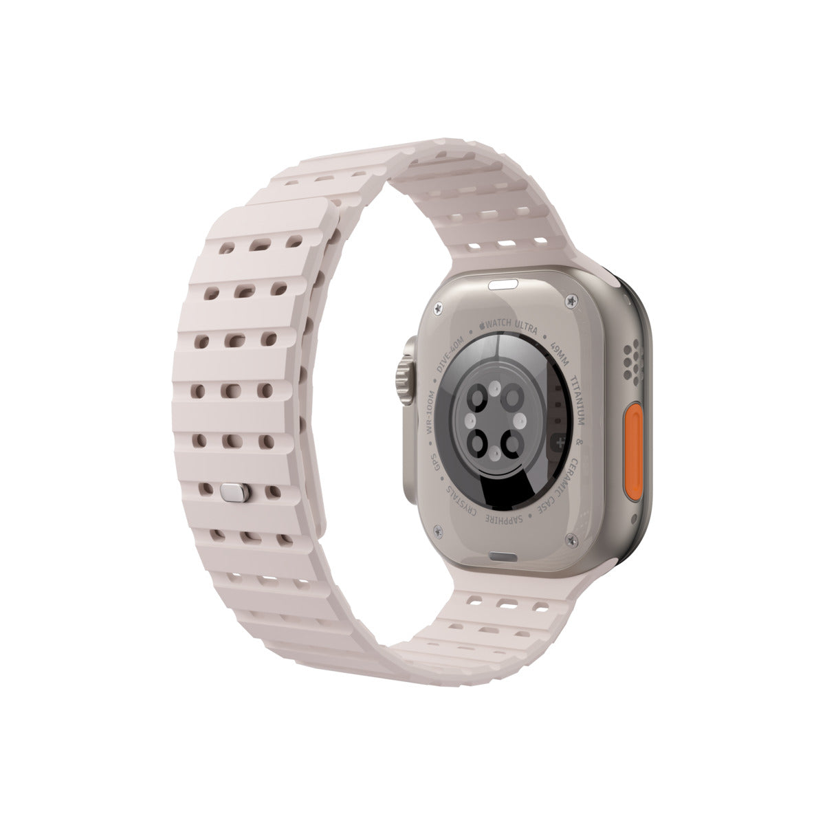 Curea NEXT ONE pentru Apple Watch 46/49 mm, Silicon, Roz - iSTYLE RO