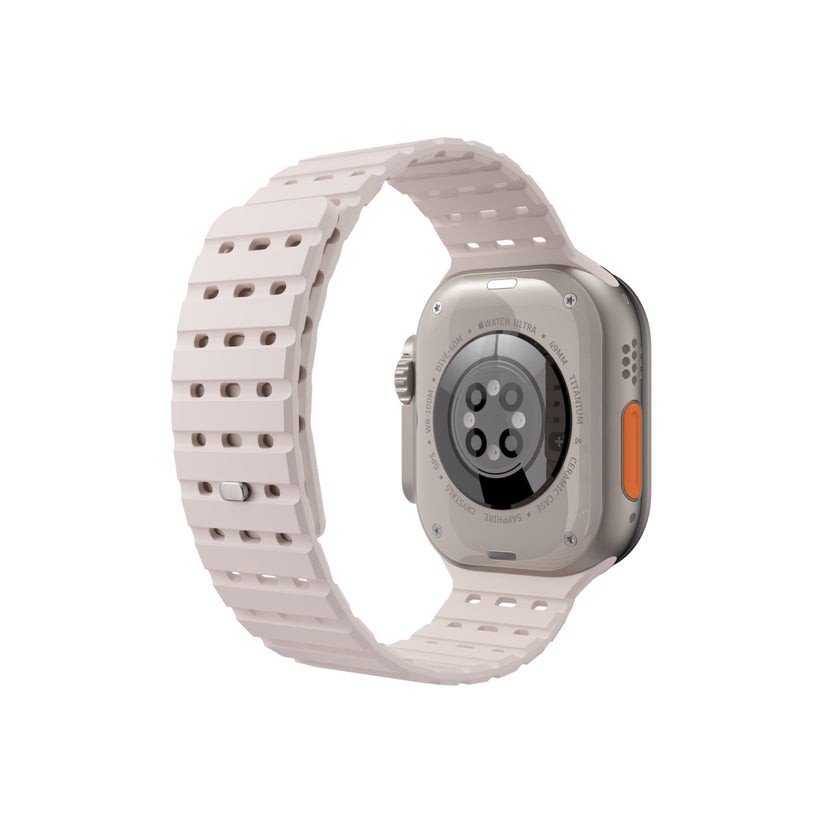 Curea NEXT ONE pentru Apple Watch 46/49 mm, Silicon, Roz - iSTYLE RO