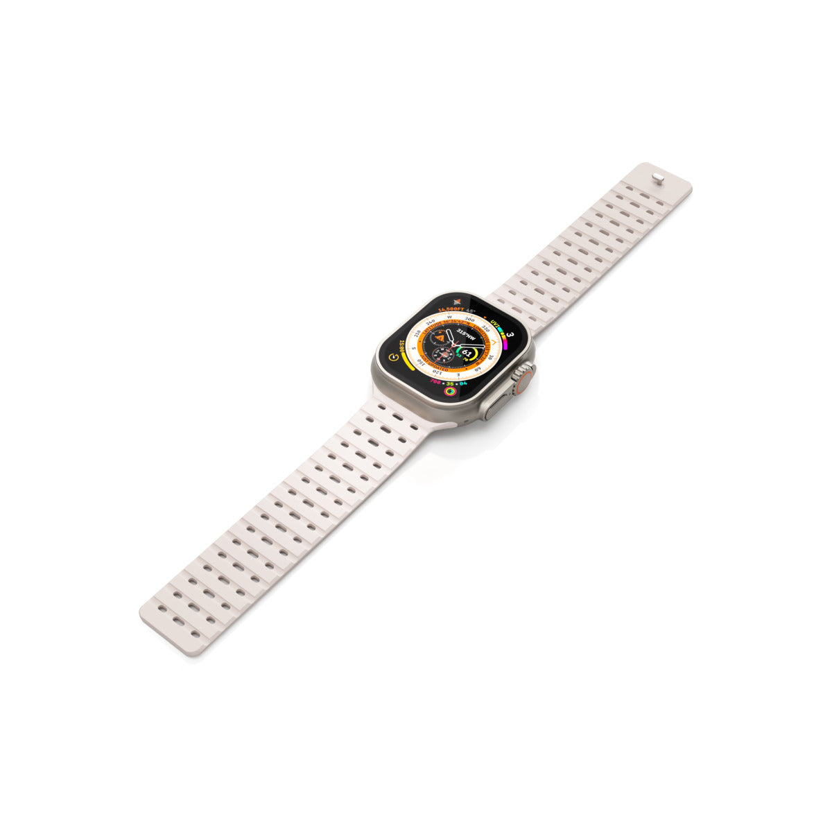 Curea NEXT ONE pentru Apple Watch 46/49 mm, Silicon, Roz - iSTYLE RO