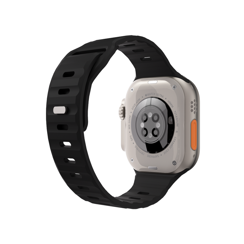 Curea NEXT ONE ACTIVE pentru Apple Watch 44/46/49mm, Silicon, Albastru - iSTYLE RO