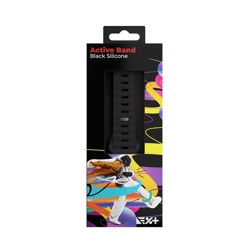 Curea NEXT ONE ACTIVE pentru Apple Watch 40/42mm, Silicon, Negru - iSTYLE RO