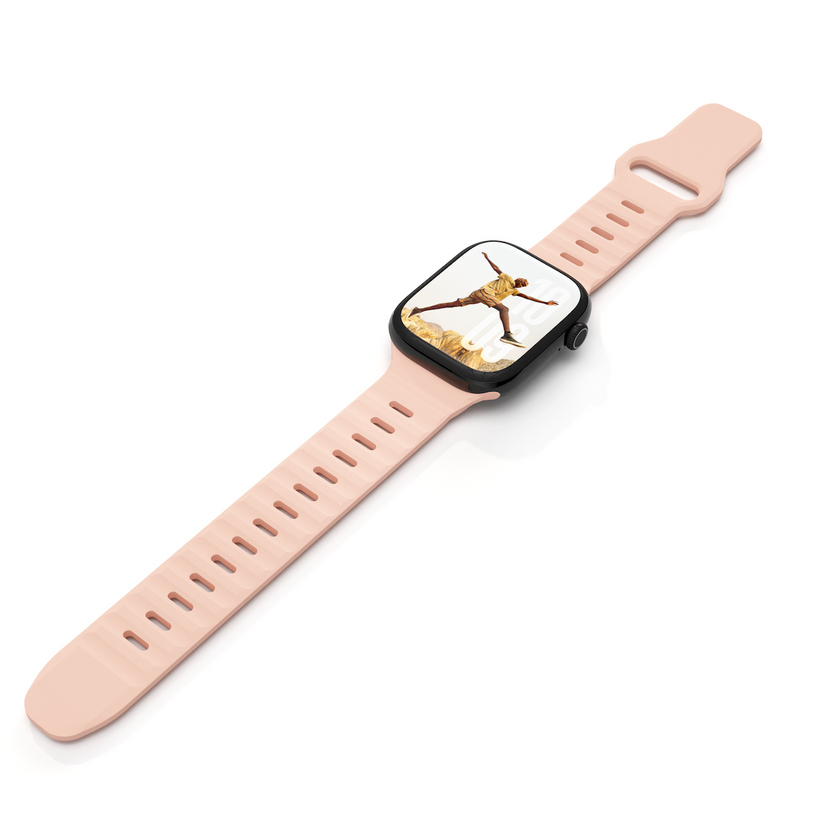 Curea NEXT ONE ACTIVE pentru Apple Watch 40/42mm, Silicon, Roz - iSTYLE RO